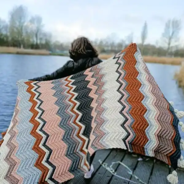 Chevron Stripe Throw