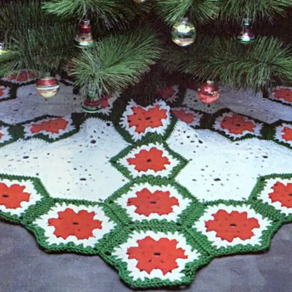 Modern Geometric Tree Skirt