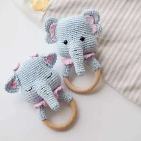 Baby Elephant Rattle