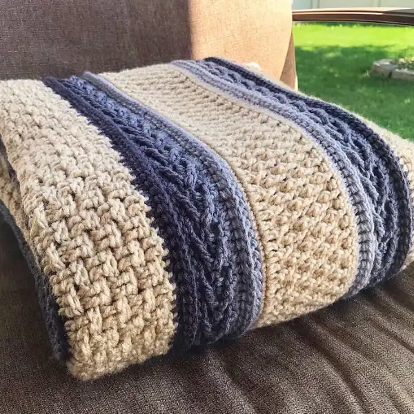 Throwback Blanket Crochet Pattern