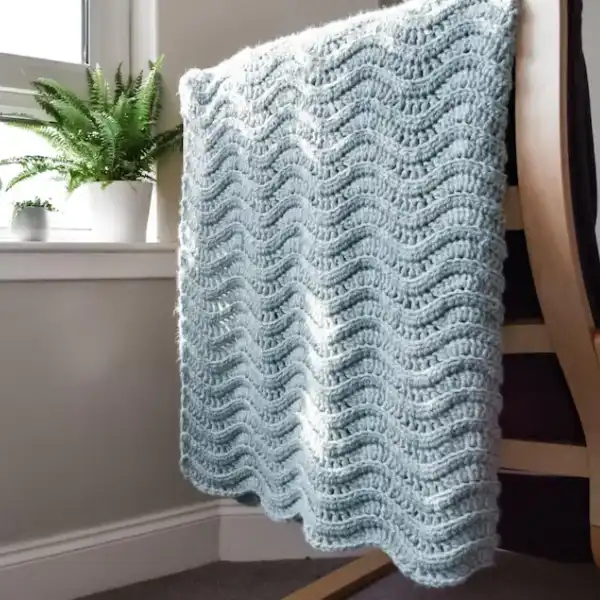 Crochet Pattern Quiet Ripple Lapghan