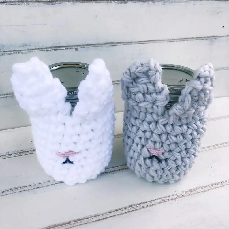 Bunny Mason Jar Cover