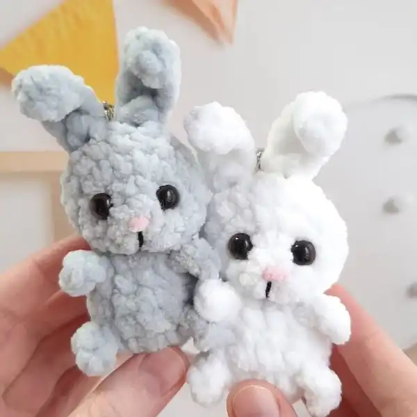 Amigurumi Bunny Keychain