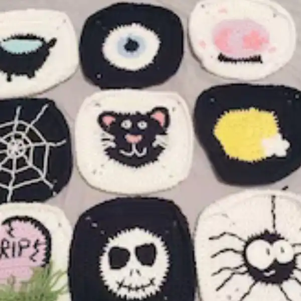 Halloween Granny Squares