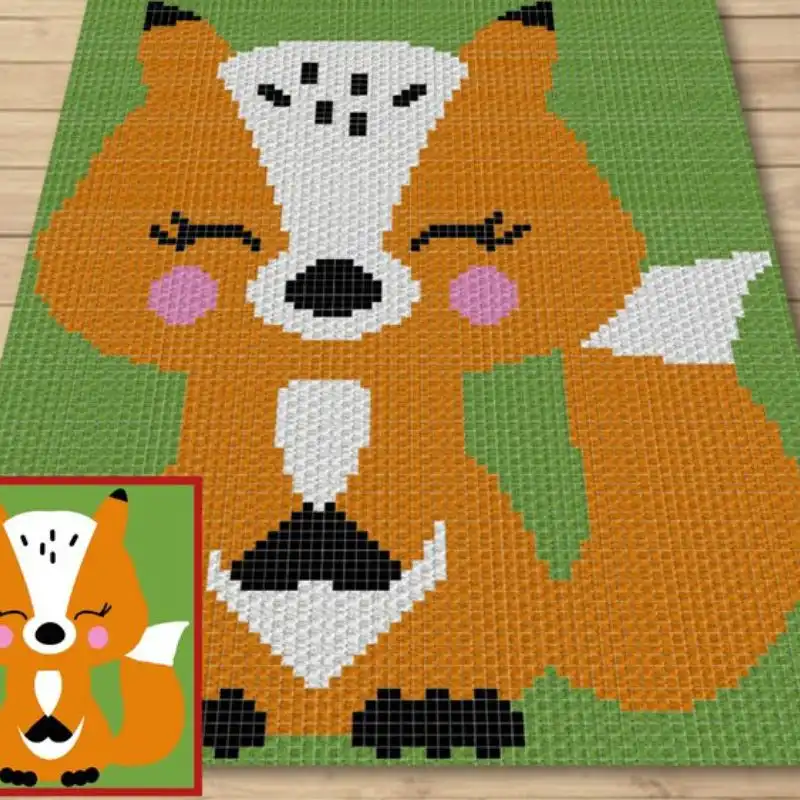 Cute Fox C2C Graphgan