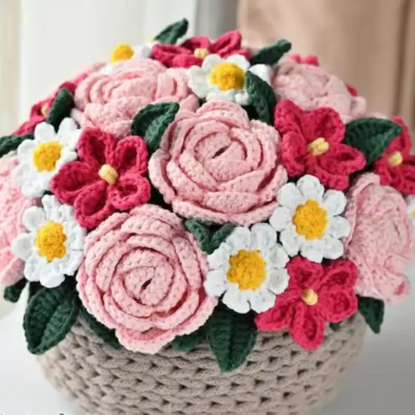 Basket Full Of Flowers