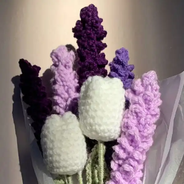 Lavender And Tulip Bouquet