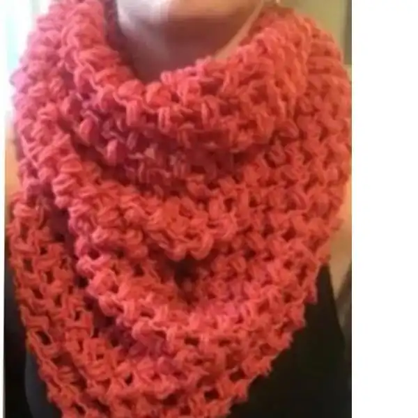 Puff Stitch Scarf