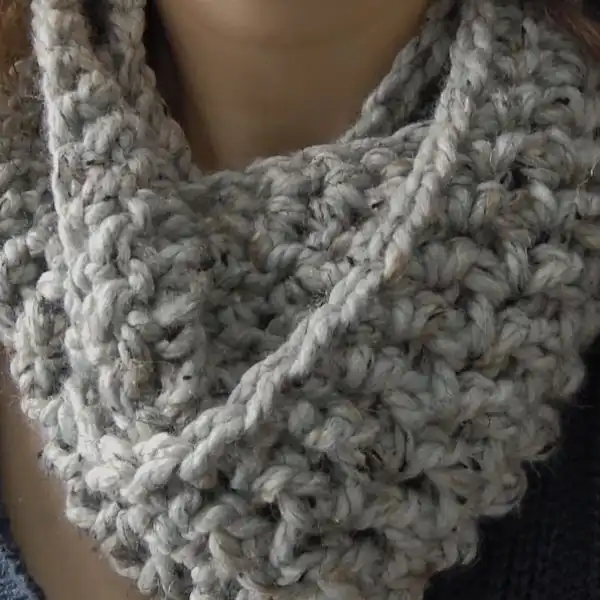 Chunky One Skein Infinity Scarf