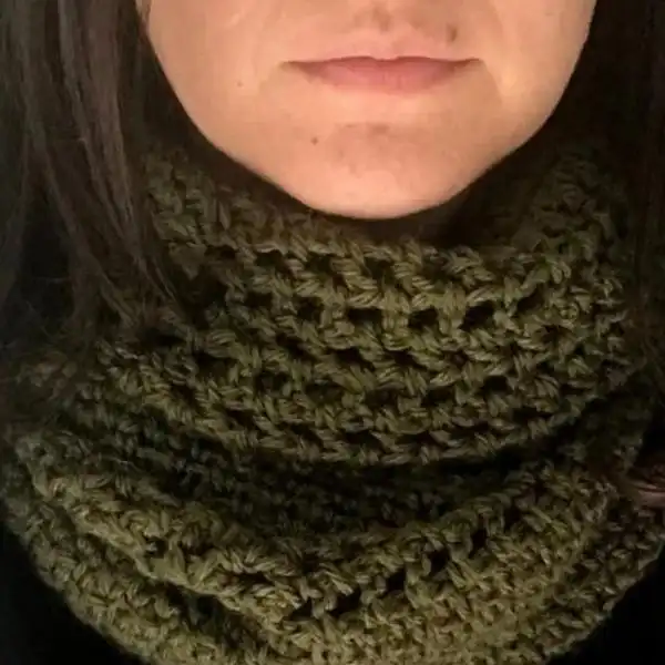 Moss Stitch Infinity Scarf