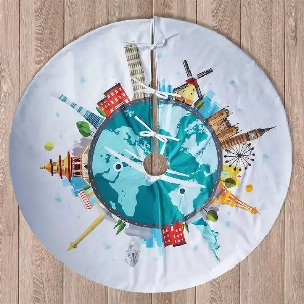 Around The World Tree Skirt