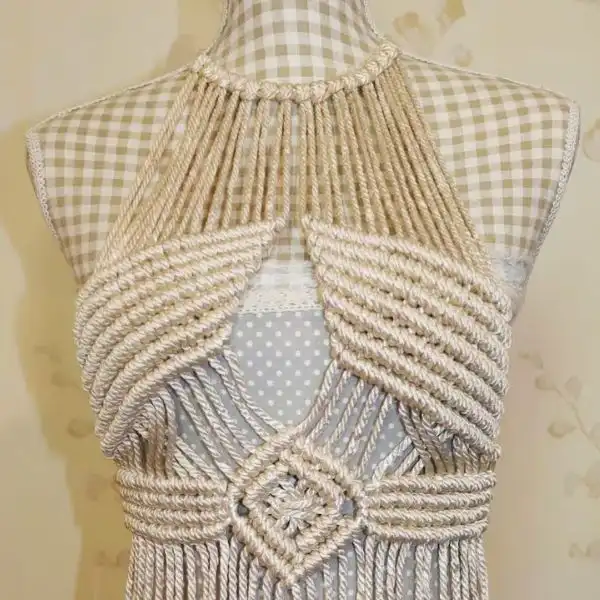 Macrame Halter Top