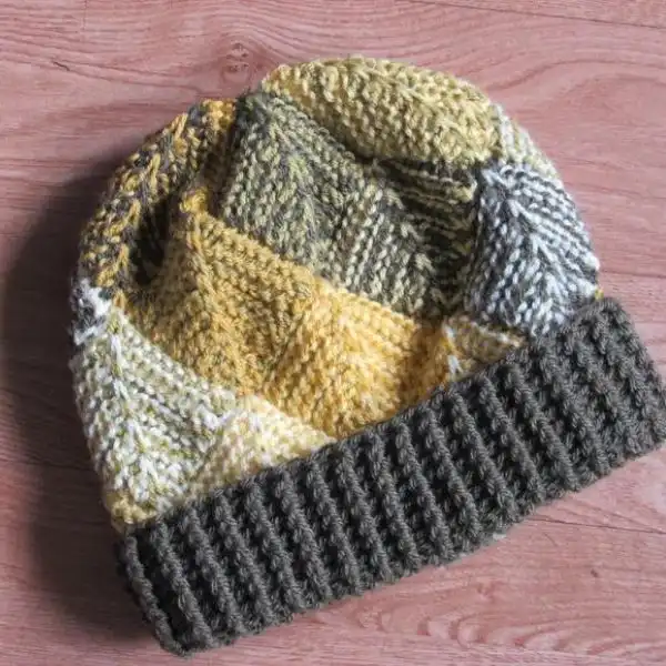 Tunisian Diamond Beanie