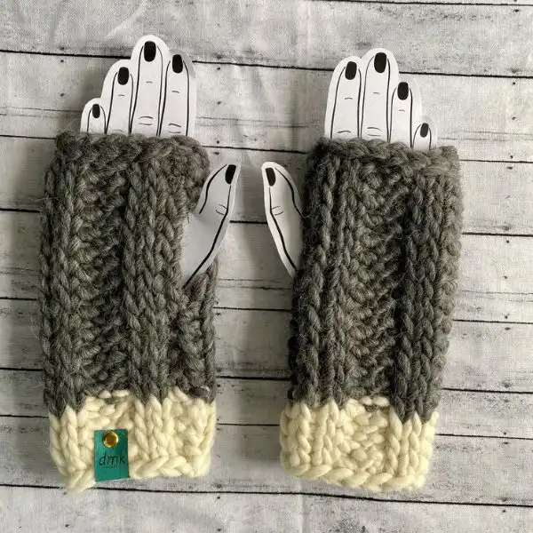 Tunisian Fingerless Gloves