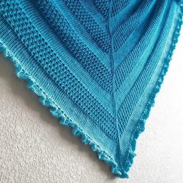 Tunisian Ruffled Waters Shawl