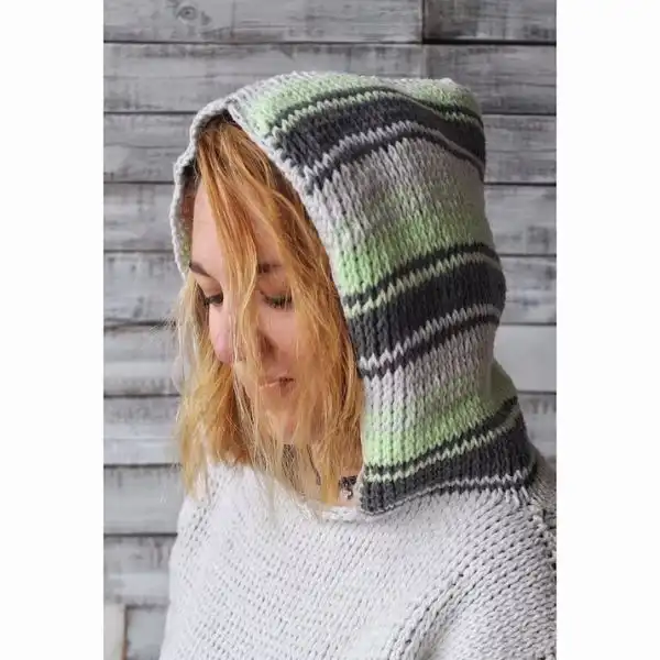 Tunisian Hooded Sweater