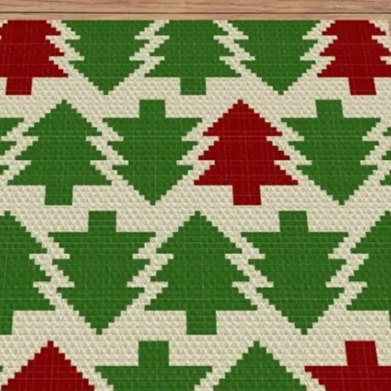 Festive Christmas Tree C2C Graphgan