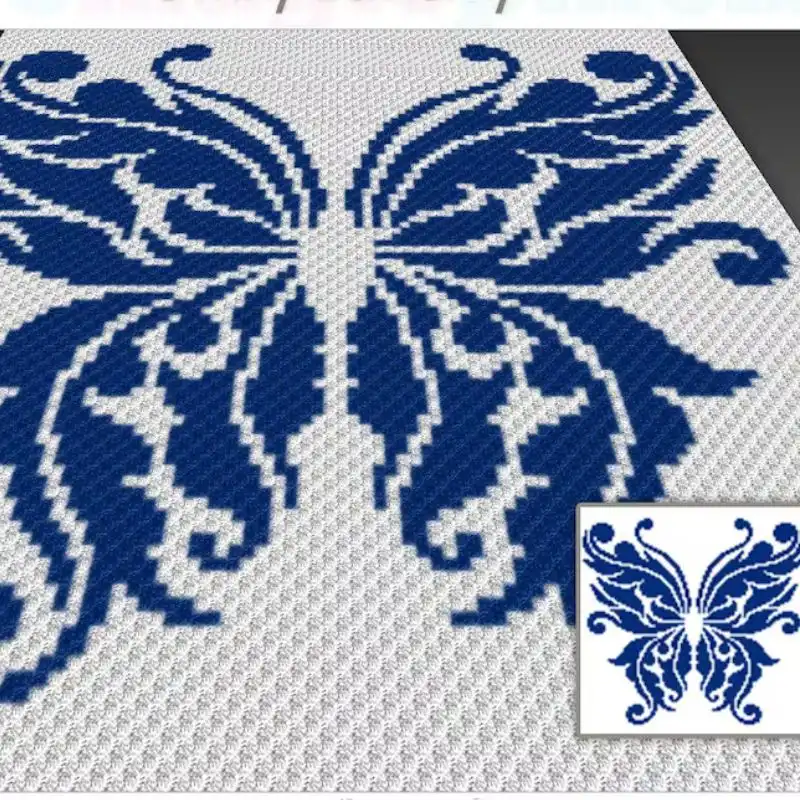 Beautiful Butterfly Mandala Graphgan