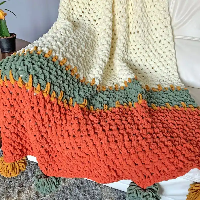 Striped Blanket Afghan