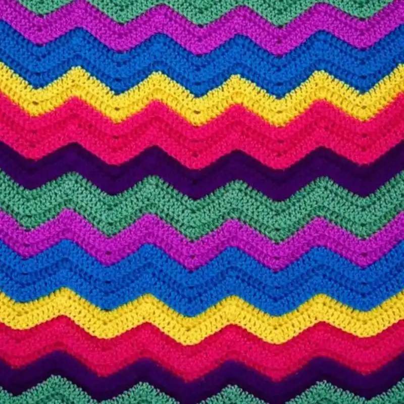 Rainbow Ridge Afghan