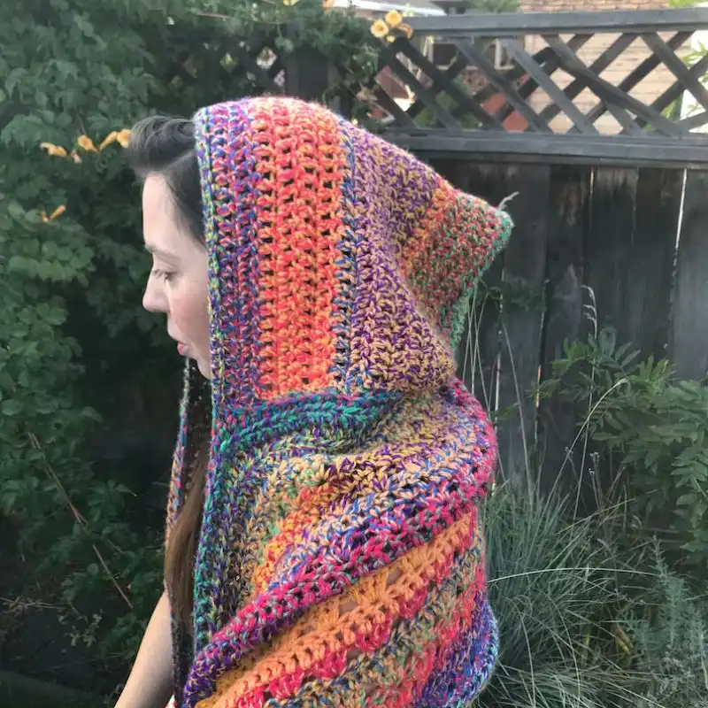 Hooded Pocket Shawl