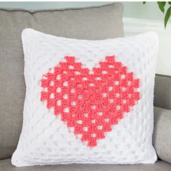 Floral Granny Square Pillow