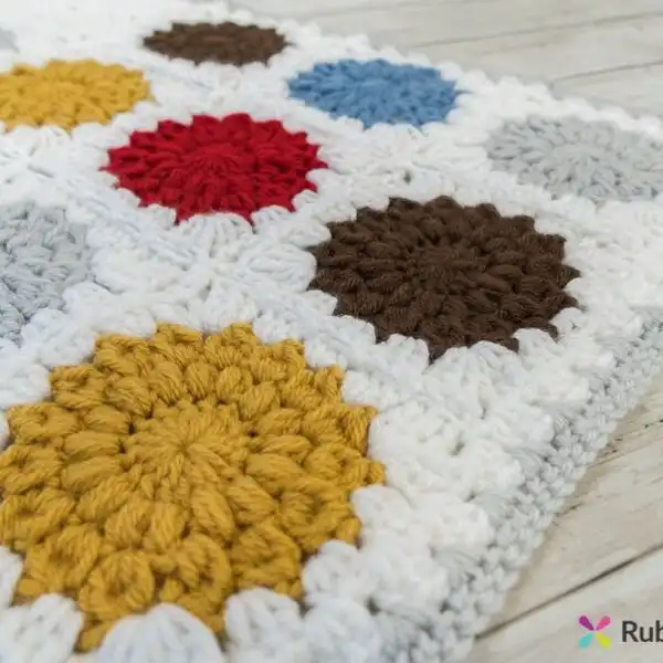 Sunburst Granny Square Blanket