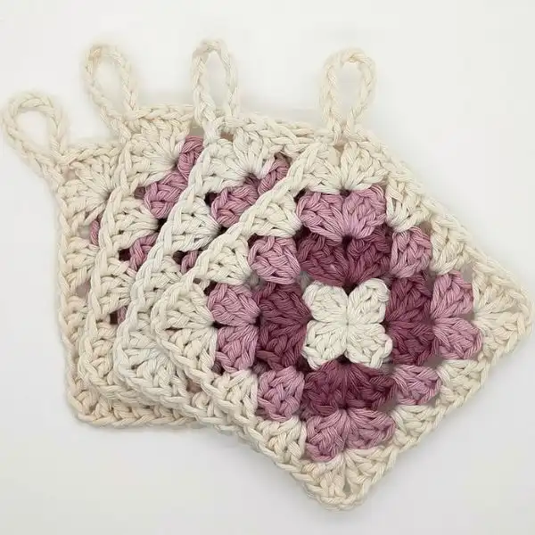 Granny Square Coasters