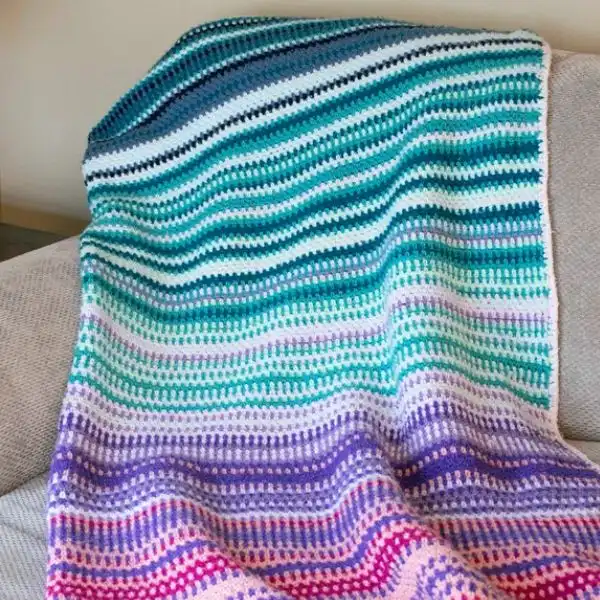 Seed Stitch Blankets