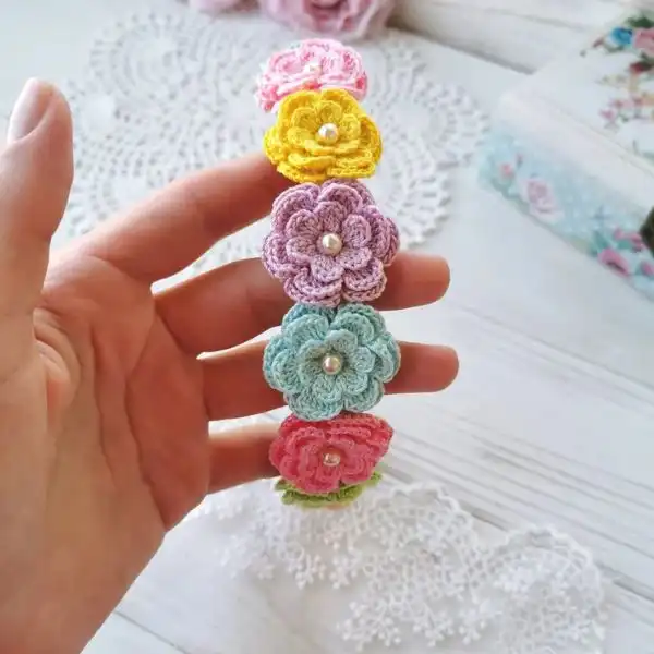 Crochet Flower Headband