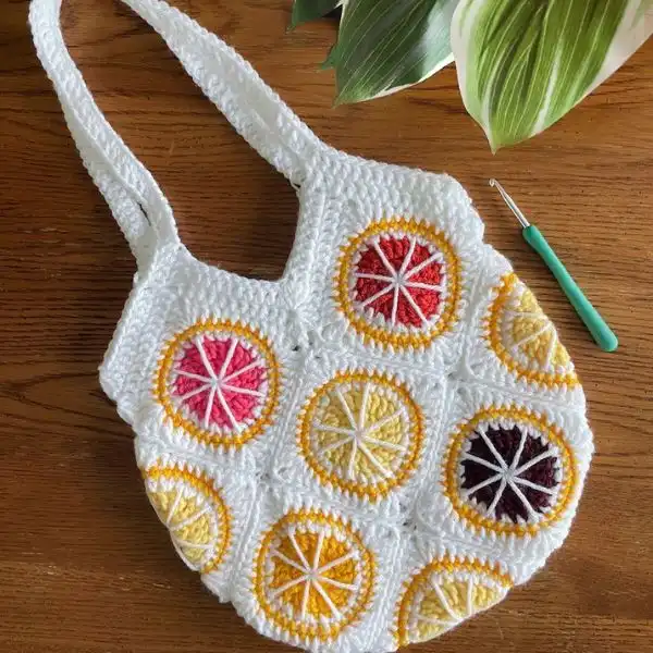 Granny Square Market Bag