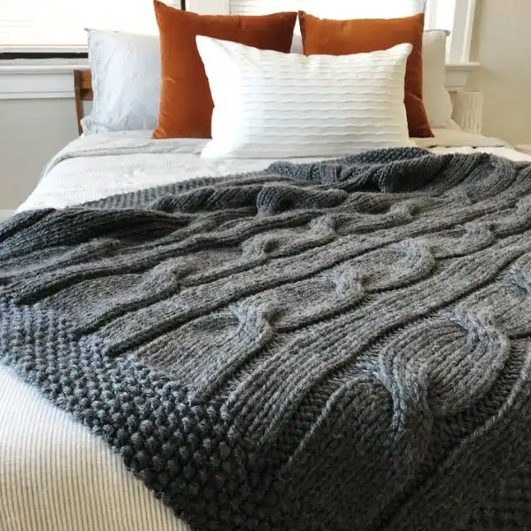 Cable Knit Blanket