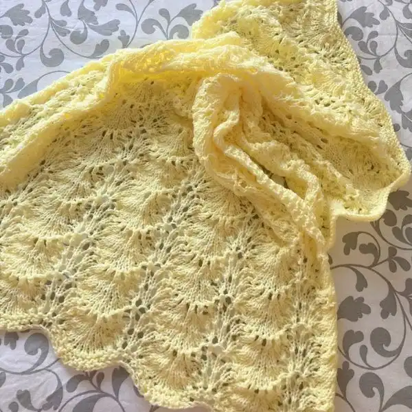 Lace Knit Blanket