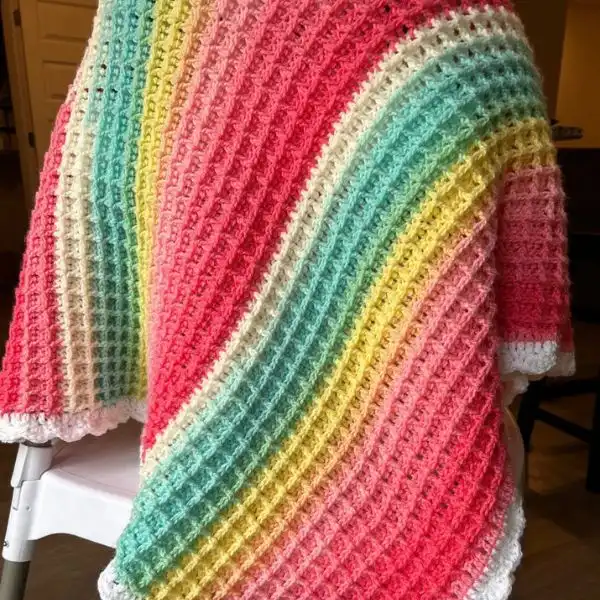 Waffle Stitch Blanket