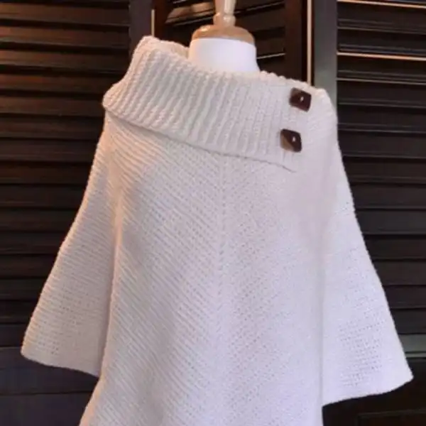 Cowl Neck Poncho