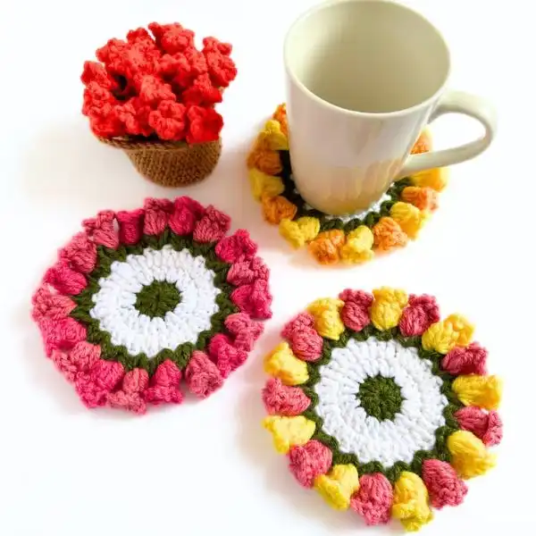 Flower Coasters