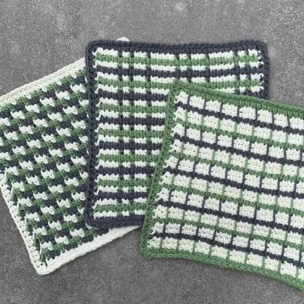 Tunisian Crochet Dishcloth