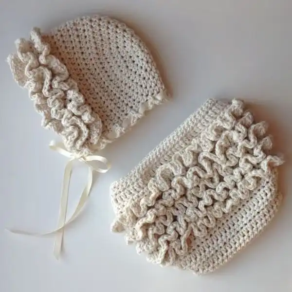 Ruffled Baby Hat