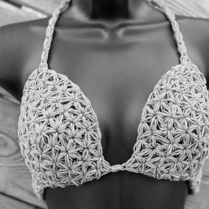 Crochet Jasmine Stitch Bikini Top