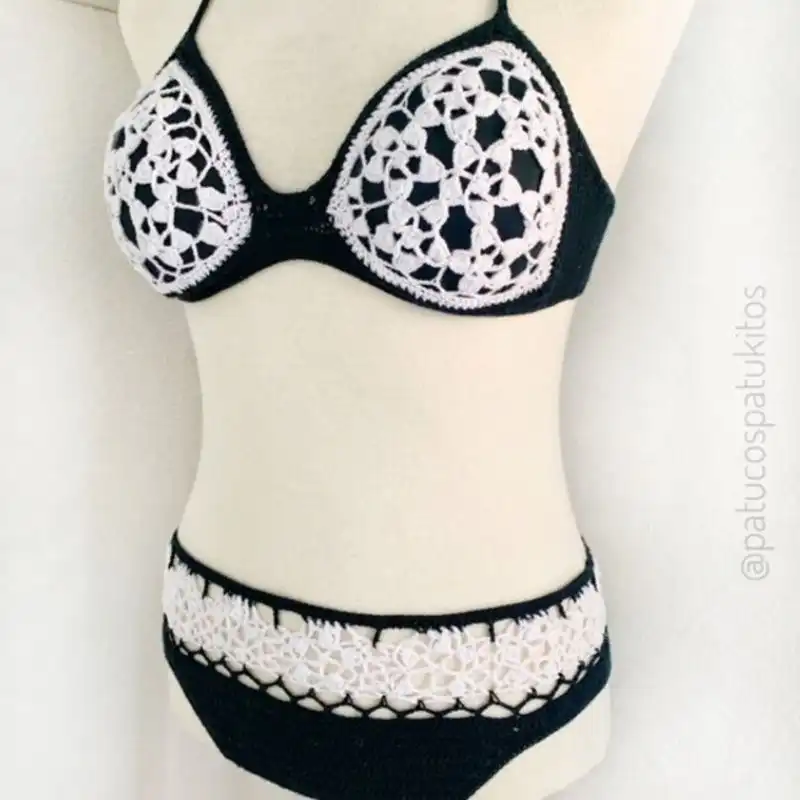 Crochet Flowers Bikini