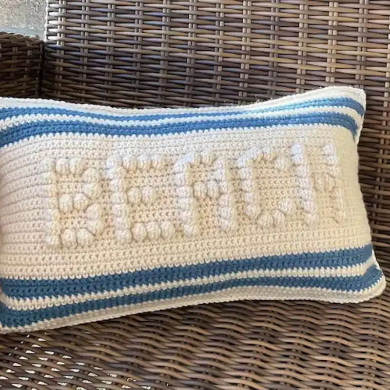 Beach Letters Cushion