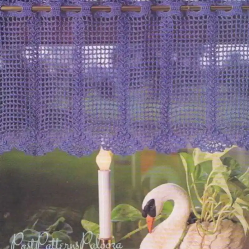 Lace Window Valance Panel Curtain