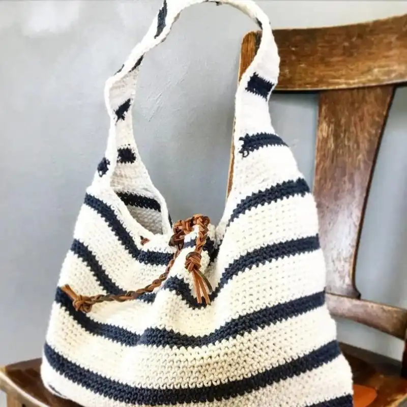 Crochet Cameron Slouchy Tote Bag