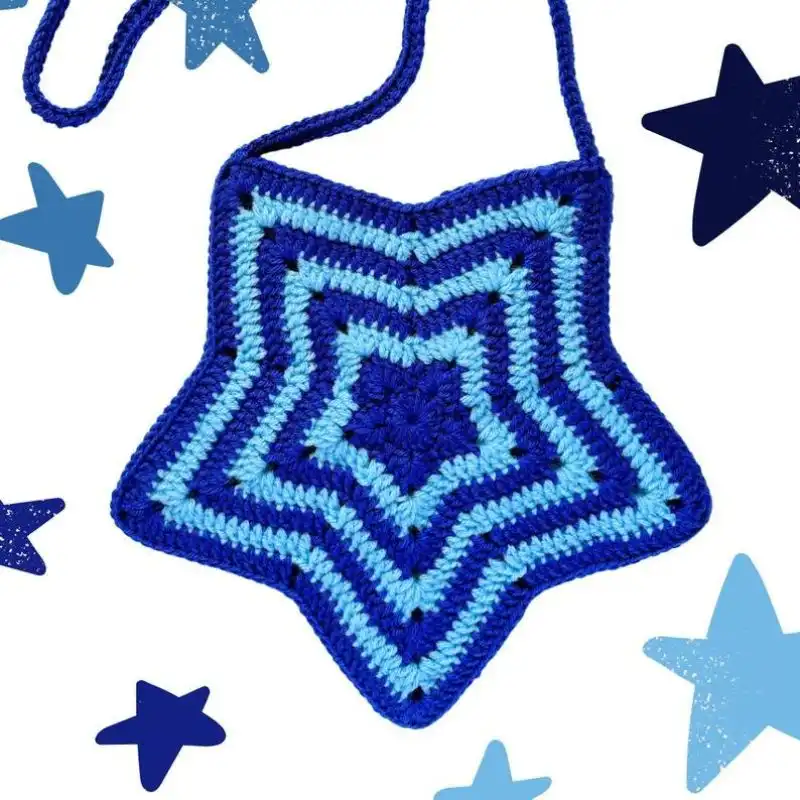 Crochet Starburst Tote Bag