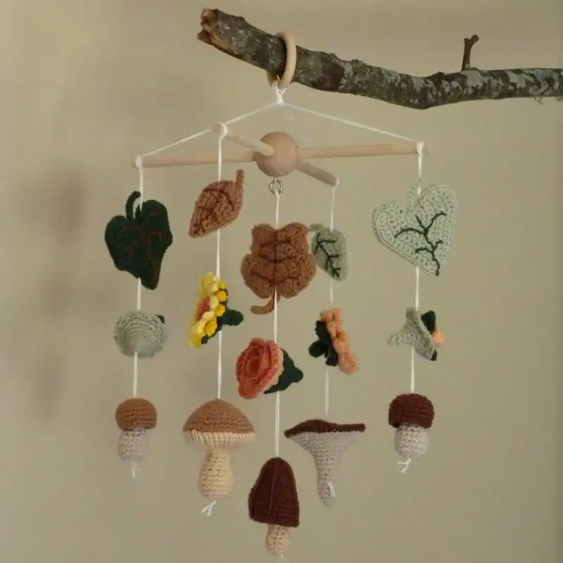 Crochet Floral Woodland Mobile