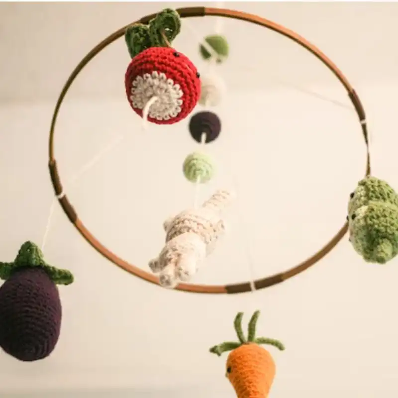 Crochet Little Veggie Mobile