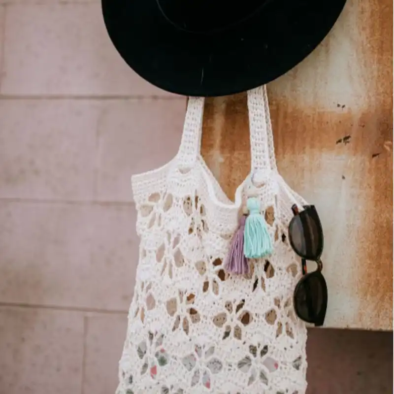 Crochet Summer Breeze Tote Bag