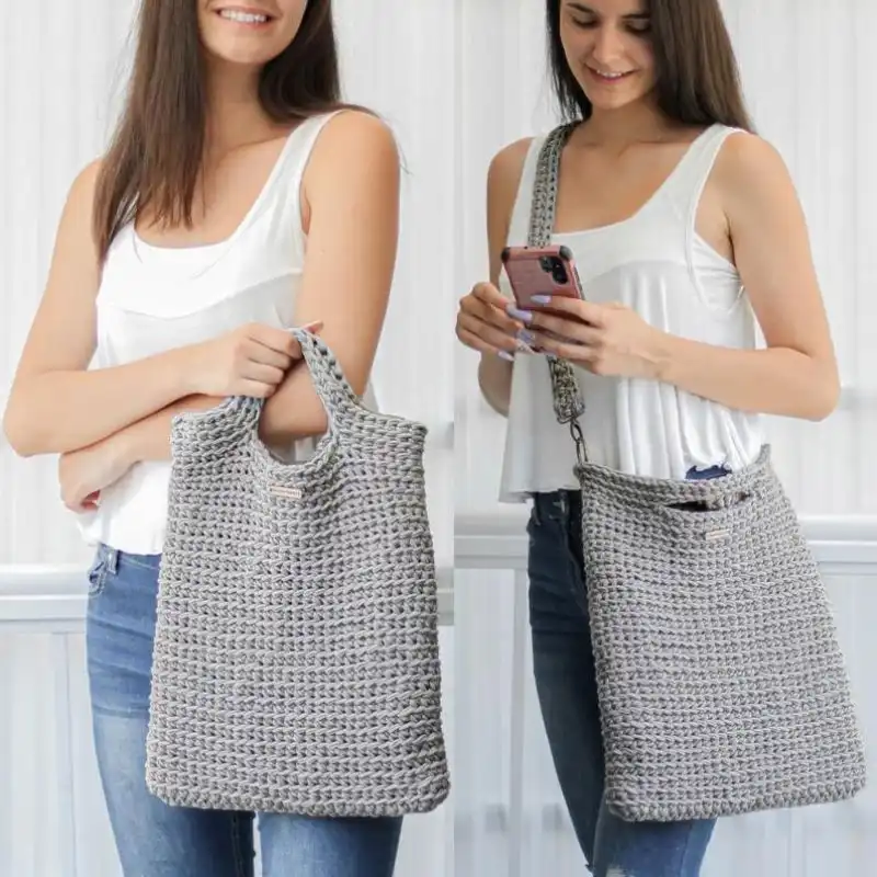 Crochet LIMA Convertible Tote Bag