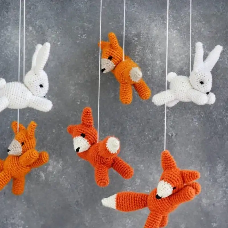 Crochet Fox Mobile