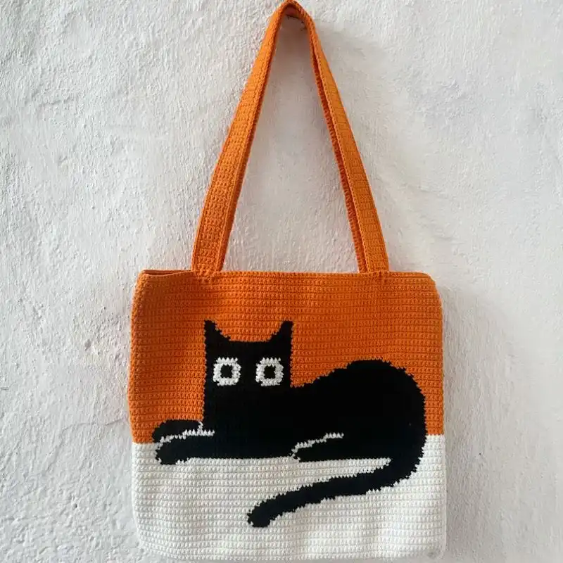 Crochet Tote Bag Handbag